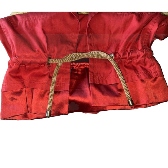 Tom Ford For Yves Saint Laurent 2004 Bright Orange Rope Closure Satin Trim Vest - Picture 11 of 11